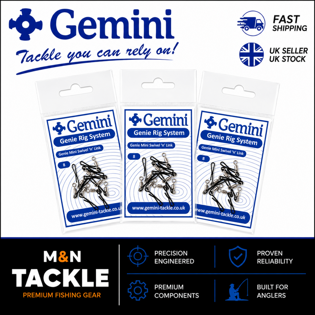 Gemini Tackle Genie Mini Swivel 'n' Link Clips | Sea Fishing Rig Accessories