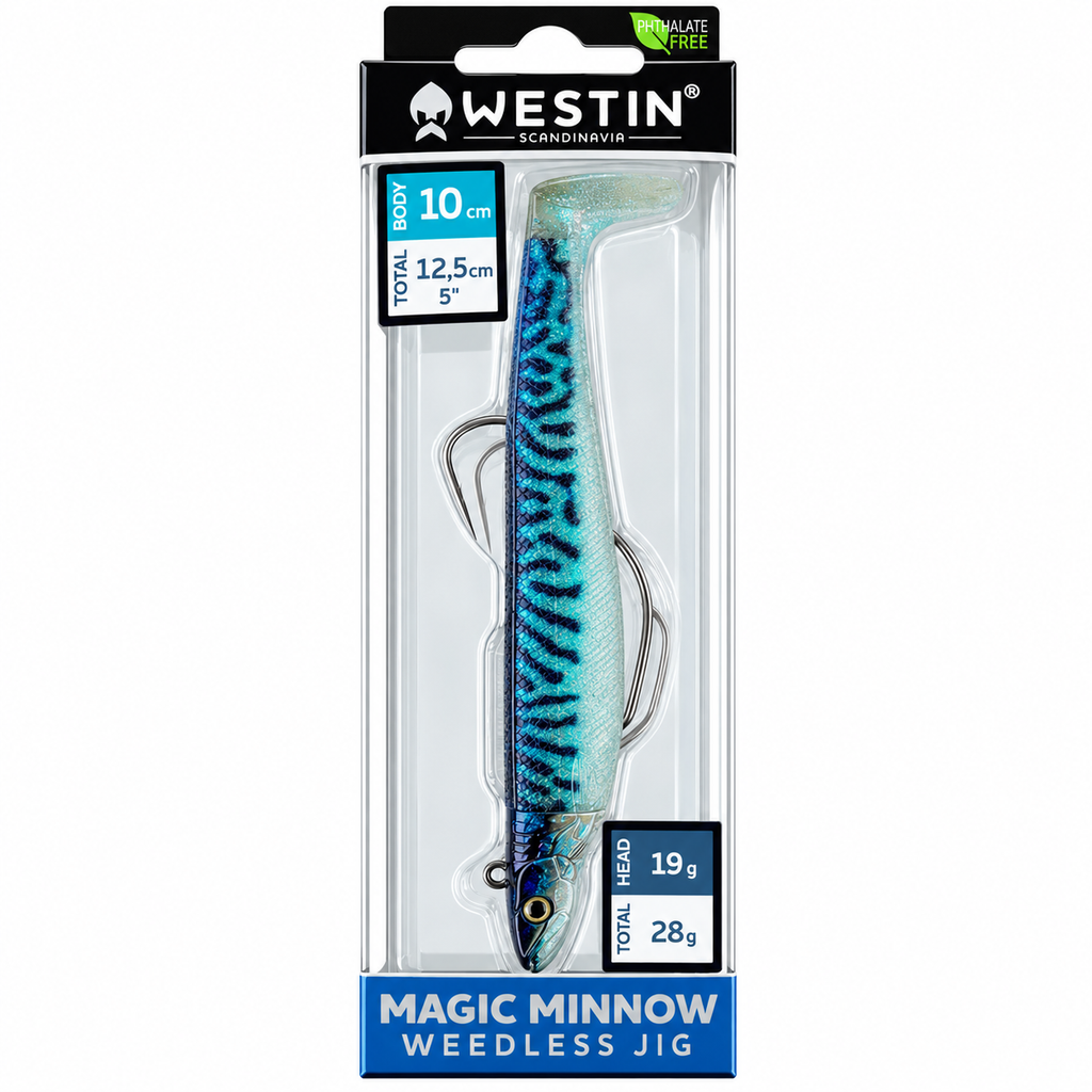 WESTIN MAGIC MINNOW WEEDLESS JIG LURES - ALL SIZES | BASS,WRASSE,COD,POLLOCK