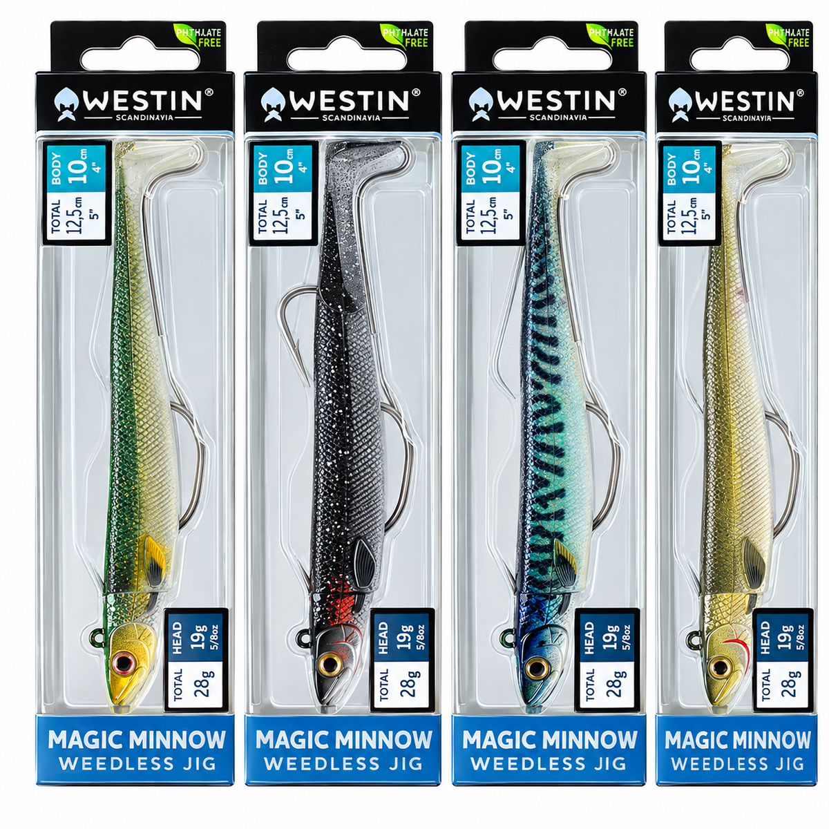 WESTIN MAGIC MINNOW WEEDLESS JIG LURES - ALL SIZES | BASS,WRASSE,COD,POLLOCK
